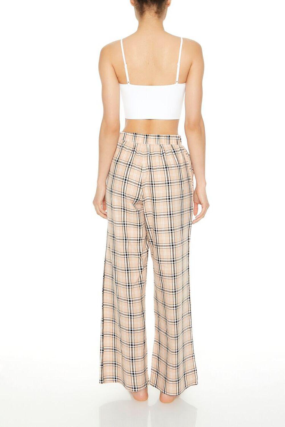 Plaid Poplin Pajama Pants | Forever 21 Product Image