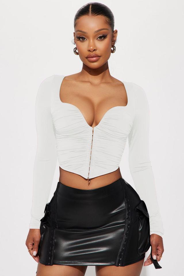 Gianna Corset Top - White Product Image