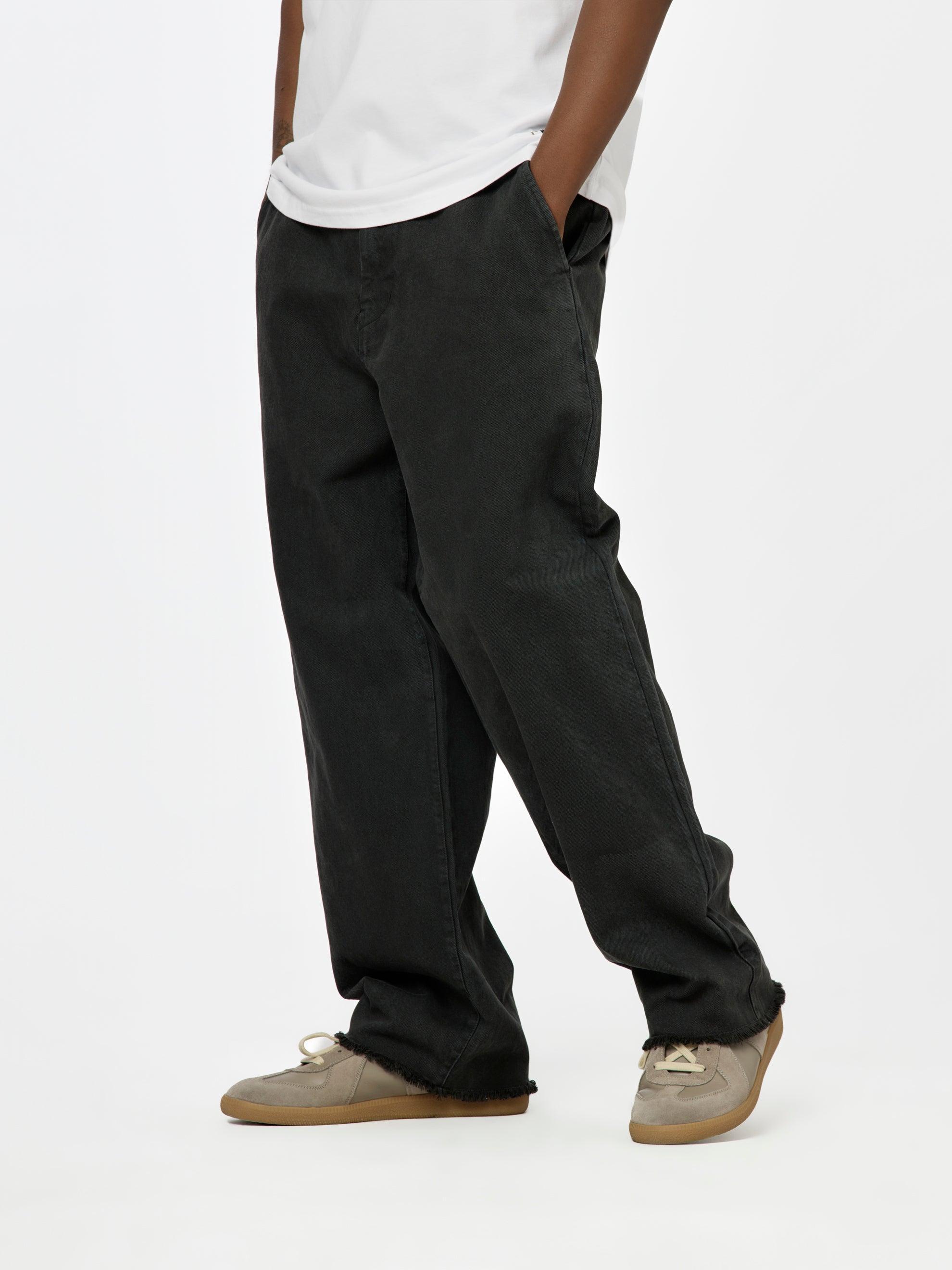 BXR + UNION CUT-OFF WORK PANTS (Black) Product Image