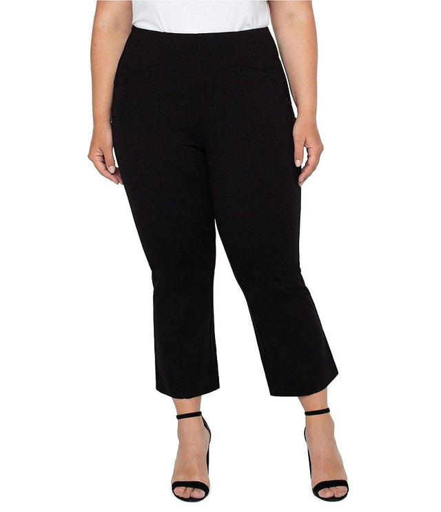 Liverpool Los Angeles Plus Size Stella Kick Flare Pull-On Crop Pants Product Image