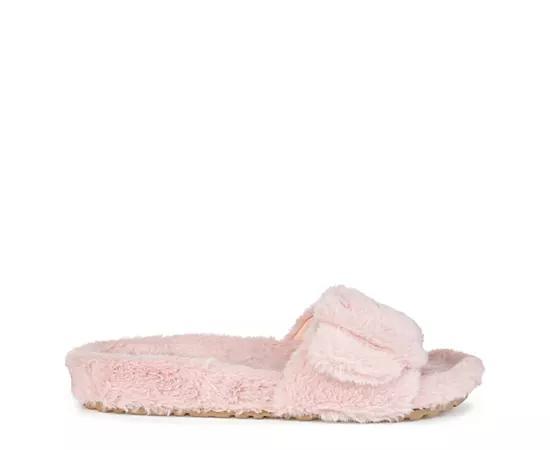 Journee Collection Womens Shadow Faux Fur Slide Slipper Product Image