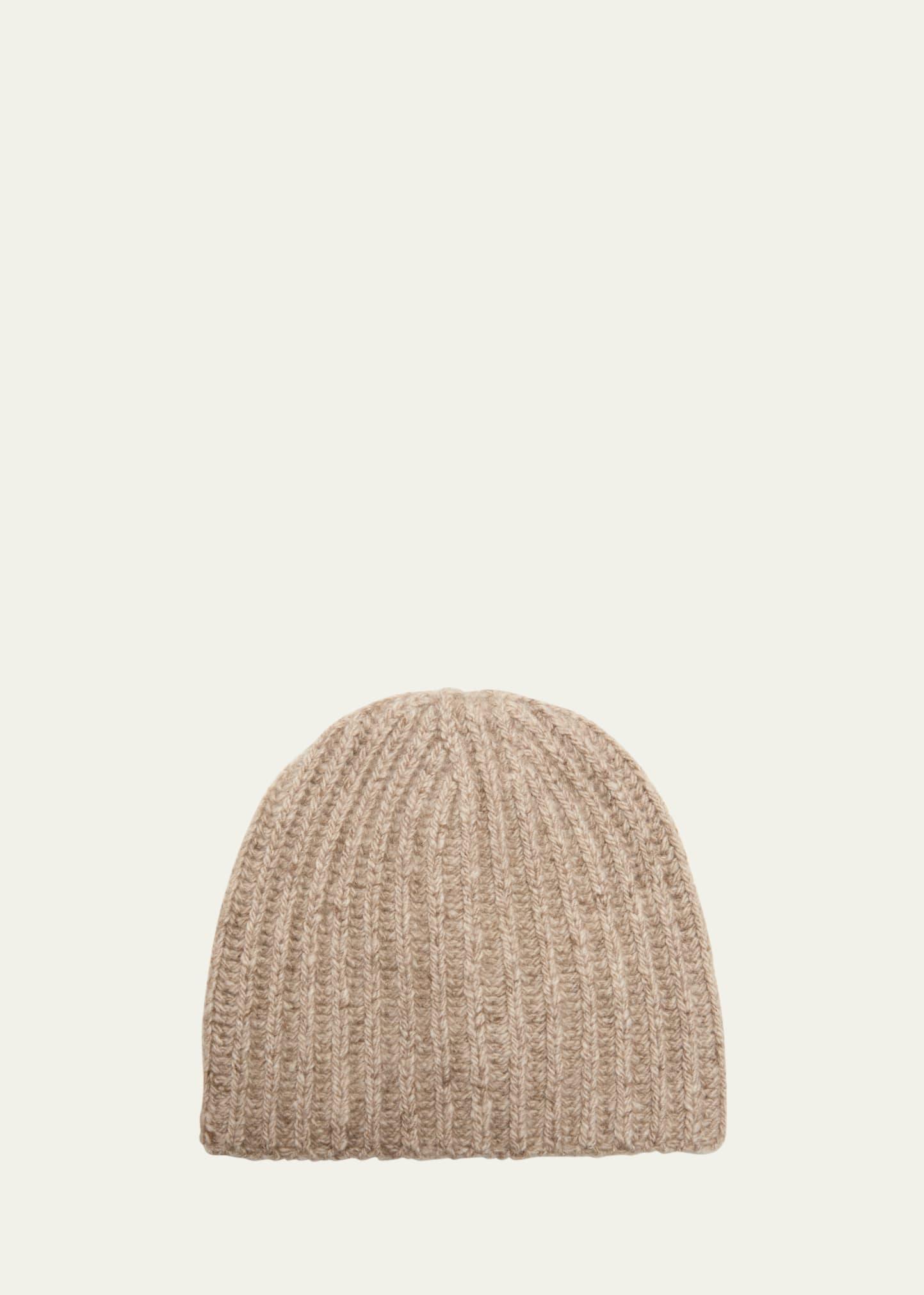 Mens Lutz Cashmere Ribbed Beanie Hat product image