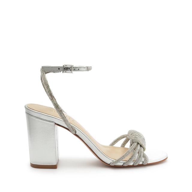 Jewell Block Metallic Nappa Leather Sandal Female Product Image