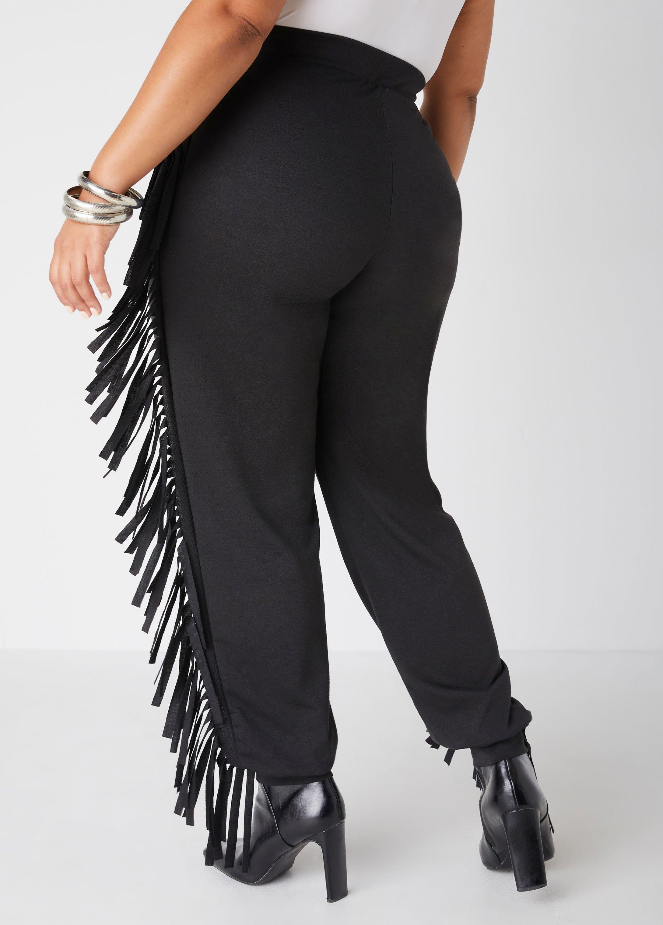 Fringed French Terry Joggers Product Image