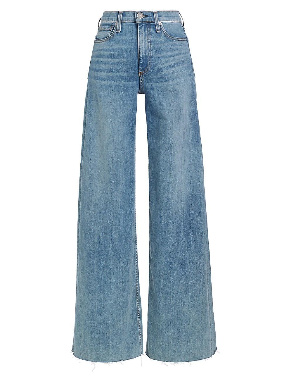 Womens Sofie High-Stretch Wide-Leg Jeans Product Image