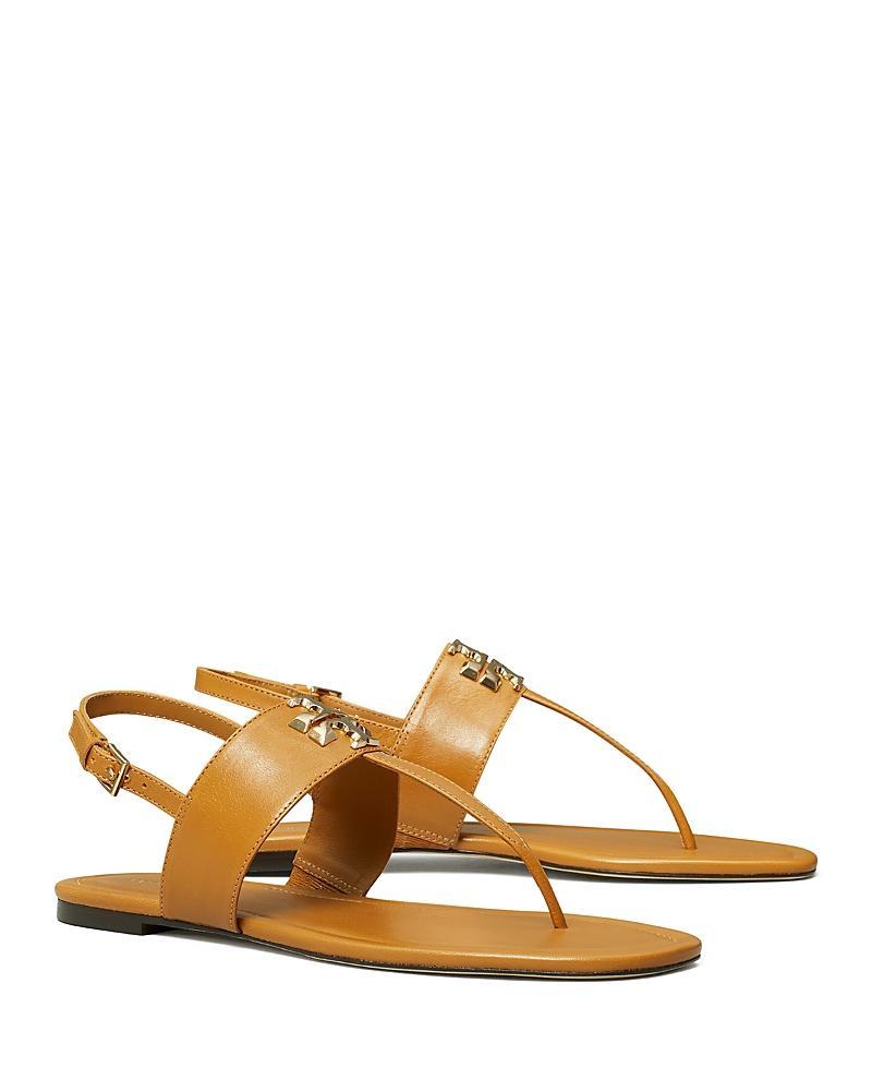 Tory Burch Womens Eleanor Thong Toe Logo Sandals Product Image