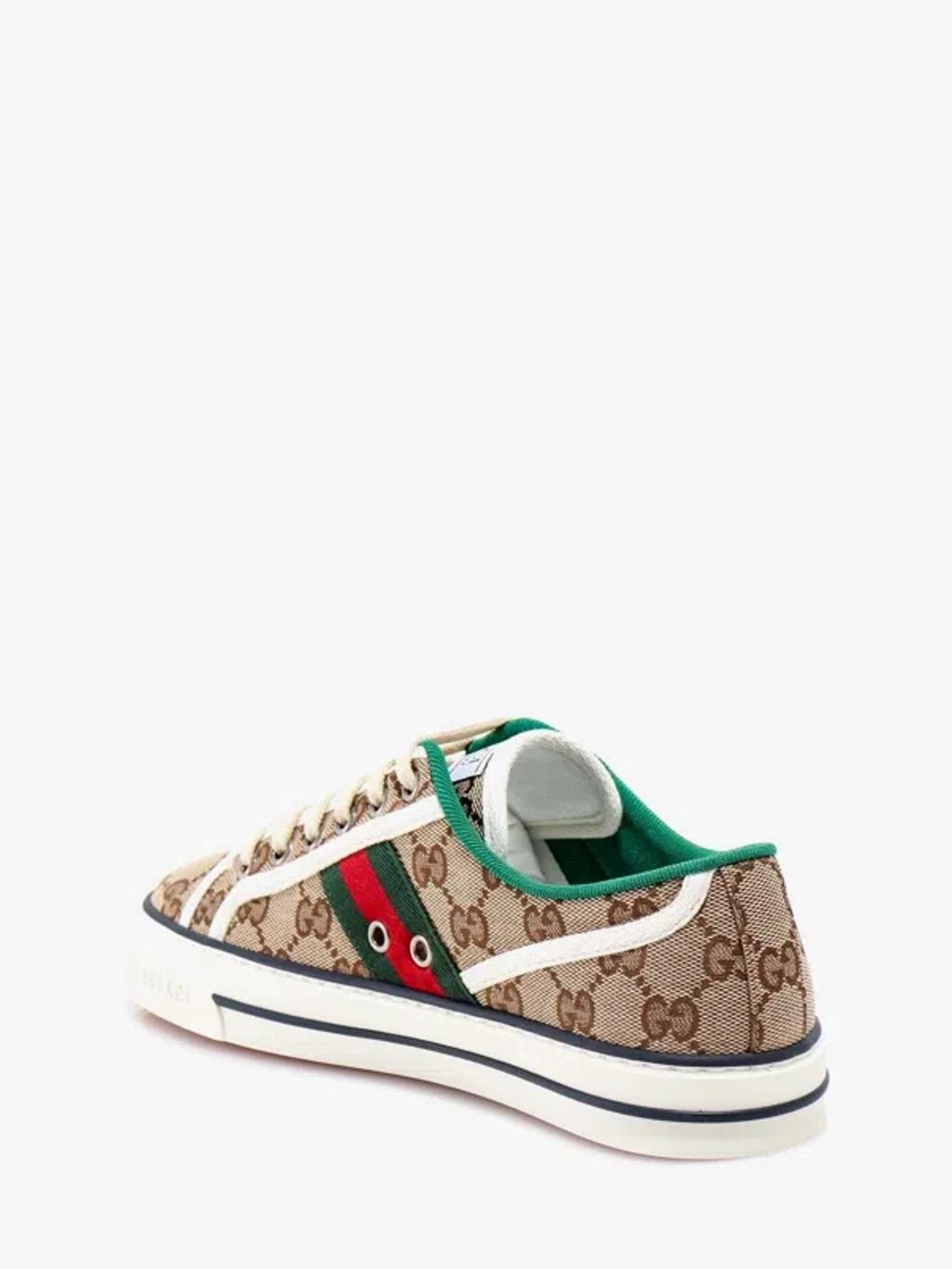 GUCCI Tennis 1977 Canvas Sneakers In Cream Product Image