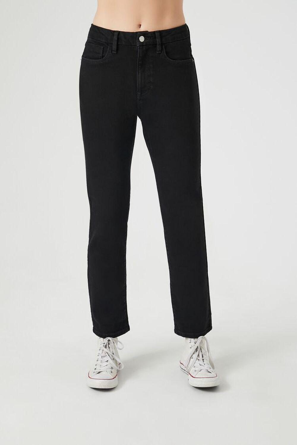 Curvy Mid-Rise Straight Jeans | Forever 21 Product Image