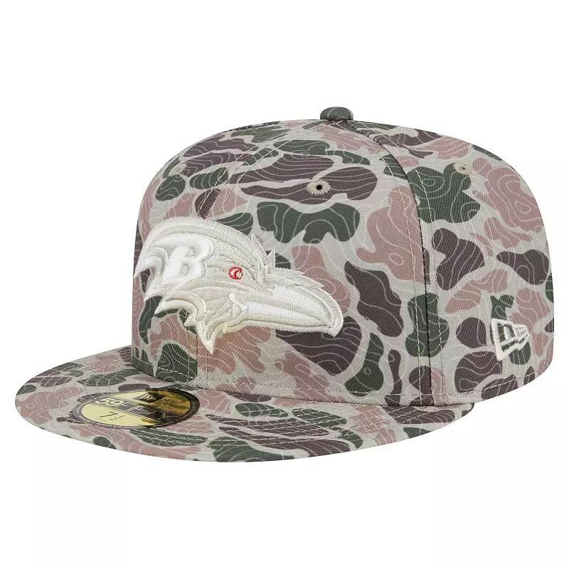 Mens New Era Baltimore Ravens Geo Camo 59FIFTY Fitted Hat Product Image