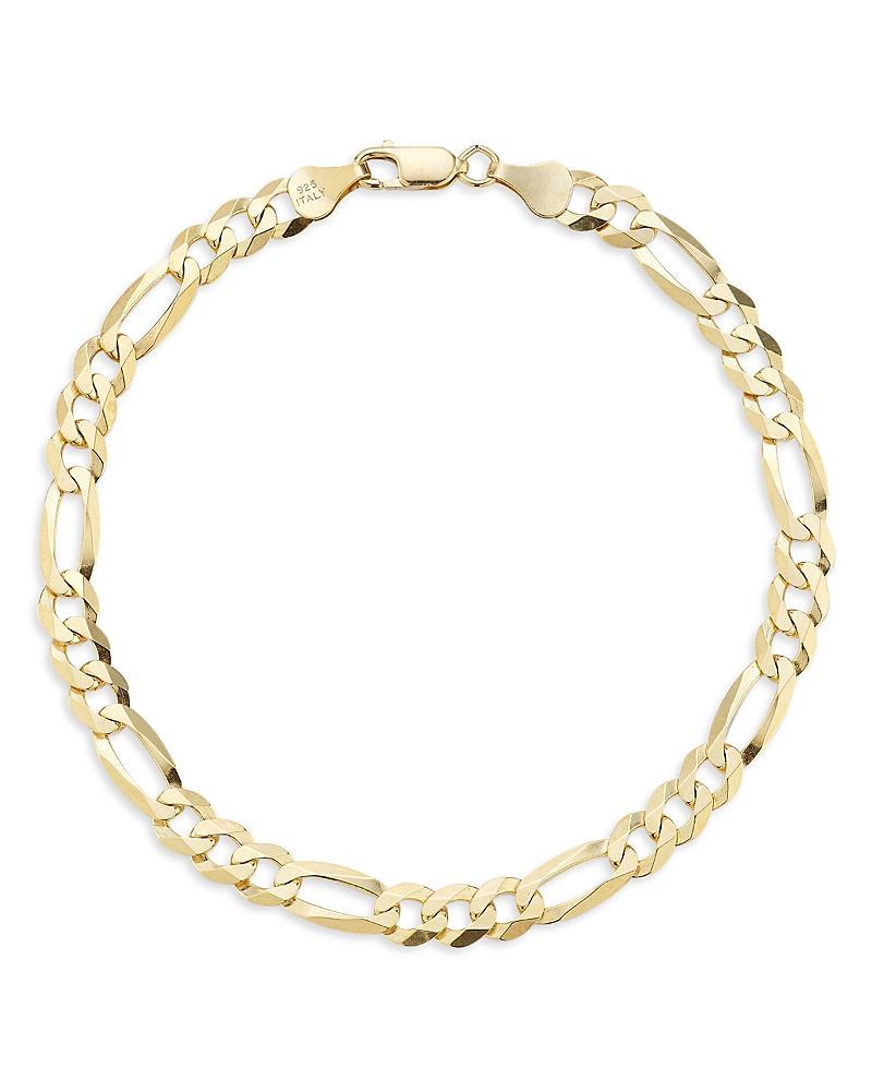 Milanesi And Co Mens 18K Gold Vermeil 5mm Figaro Chain Bracelet Product Image