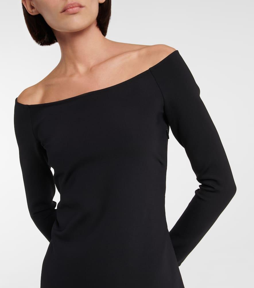 THE ROW Coralinda Off-shoulder Midi Dress In Black Product Image