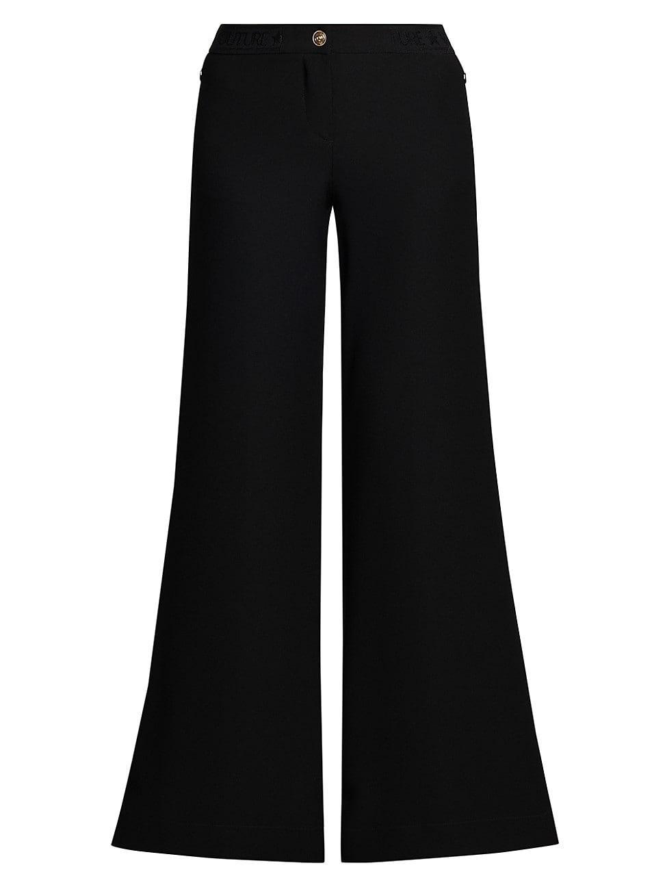 Womens Logo-Band Wide-Leg Pants Product Image