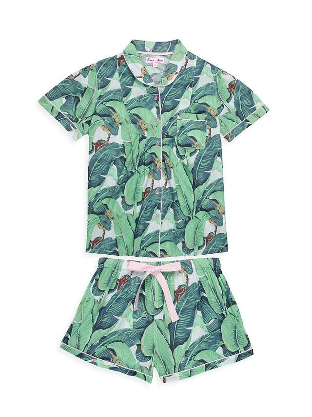 Womens Martinique Banana Leaf Shirt + Boxer Set Product Image