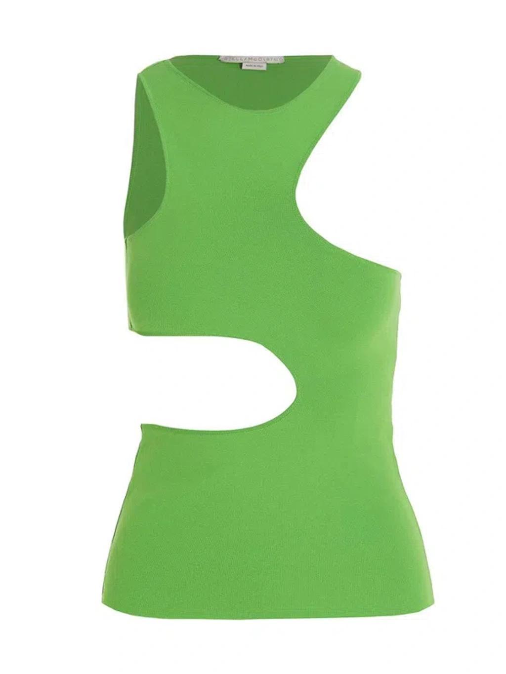 Cut-out Top In Light Green Product Image