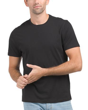 Short Sleeve Crew Neck Lux T-Shirt for Men Product Image