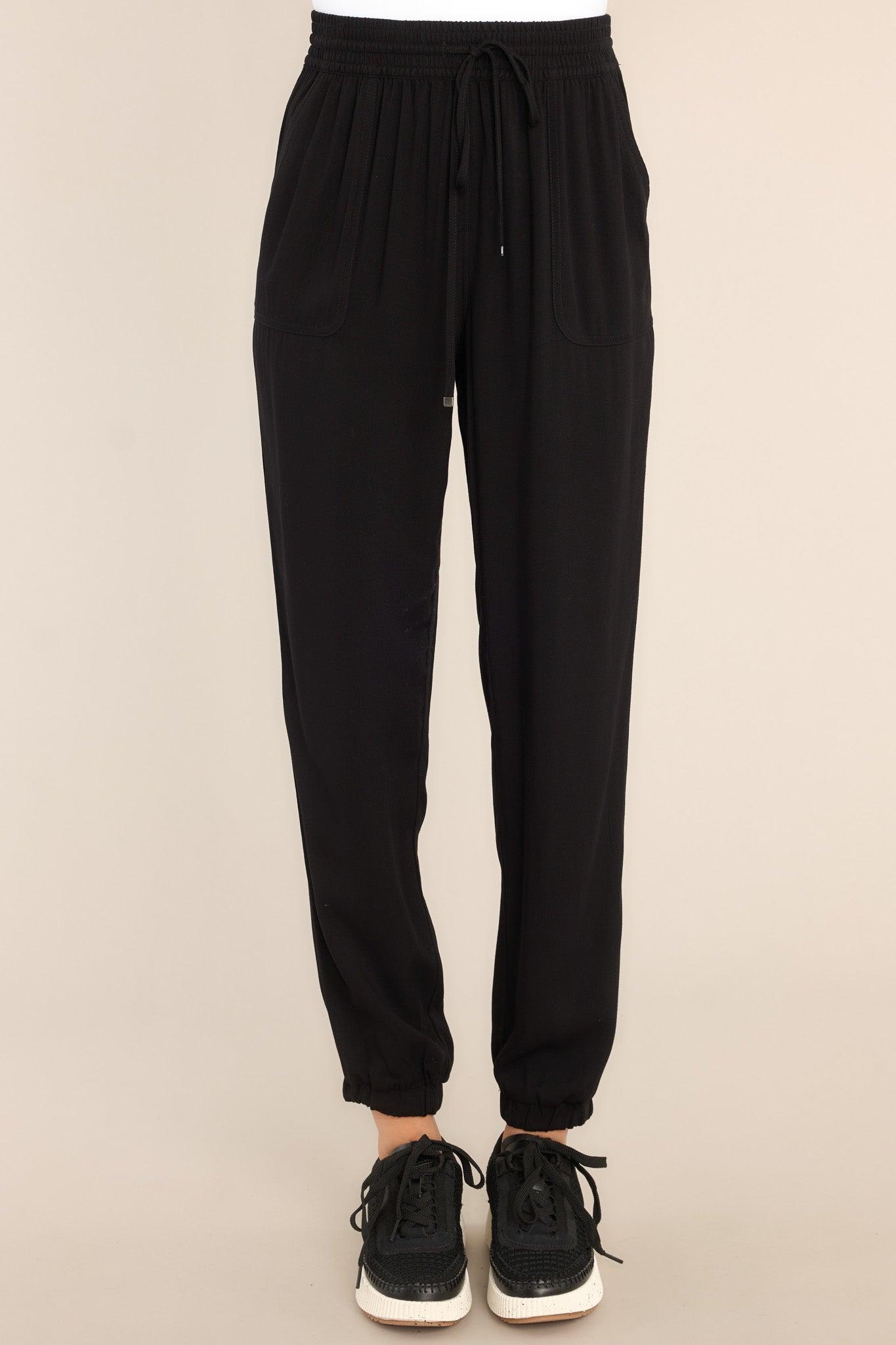 Stealth Stride Black Jogger Pants Product Image