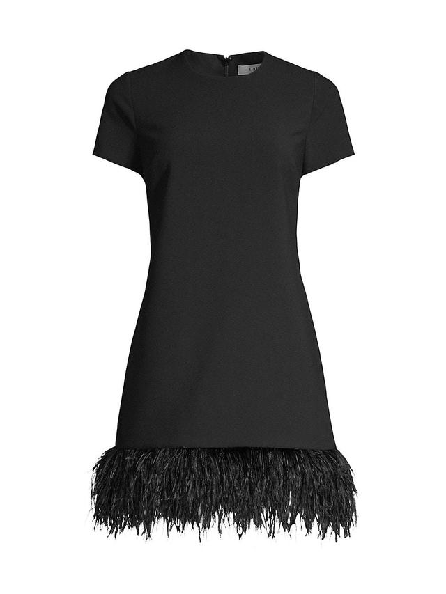 LIKELY Marulla Feather Trim Dress Product Image