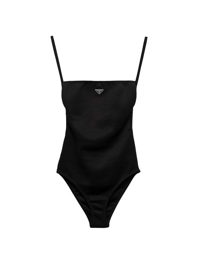 Womens Interlock Knit One-Piece Swimsuit Product Image