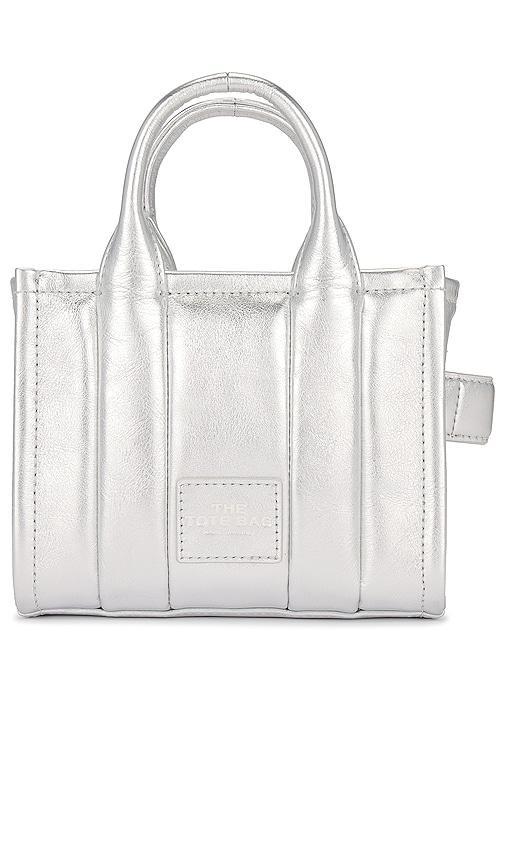 Marc Jacobs The Metallic Leather Crossbody Tote Bag Handbags Product Image