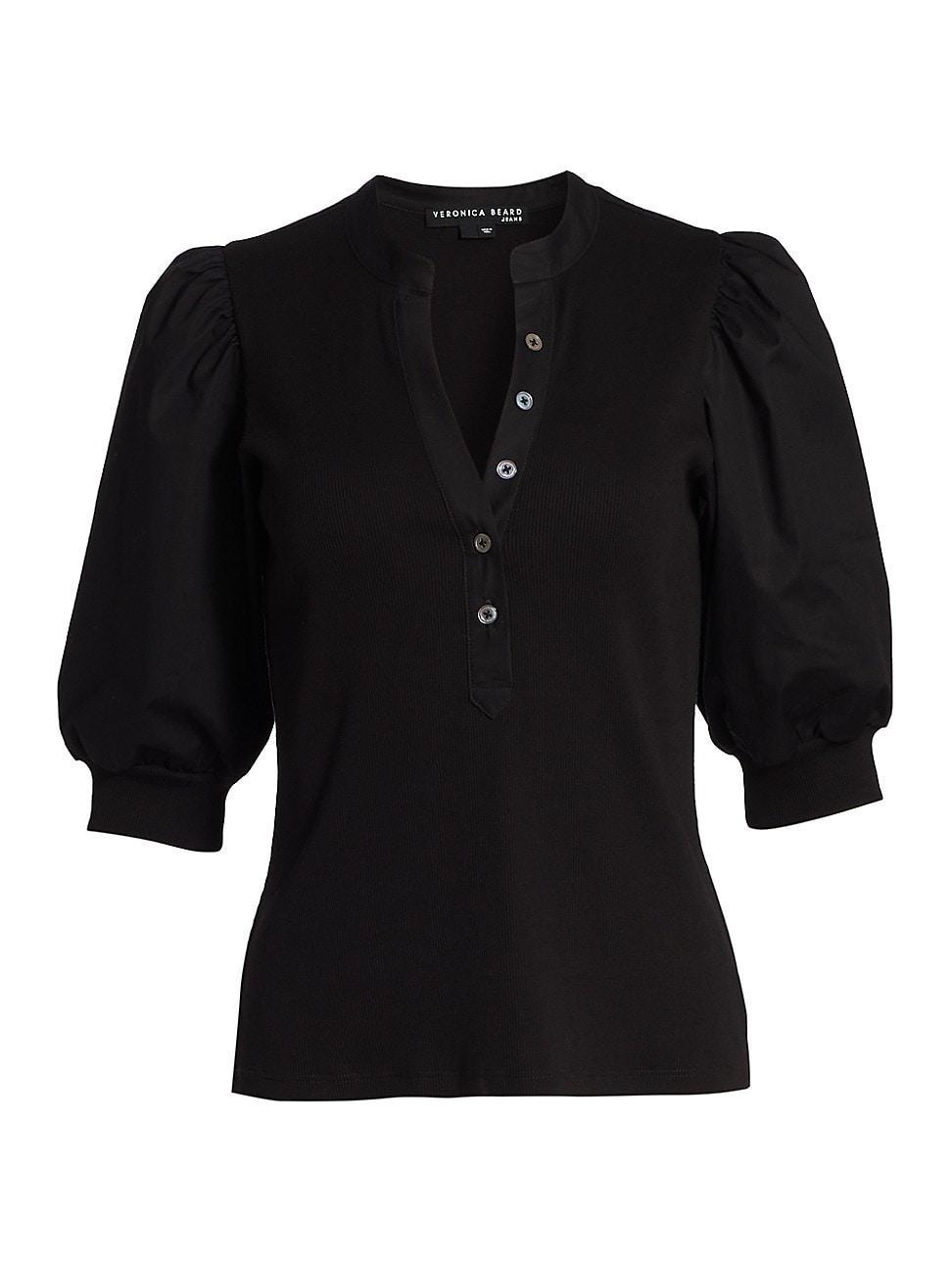 Veronica Beard Coralee Front Button Blouse Product Image