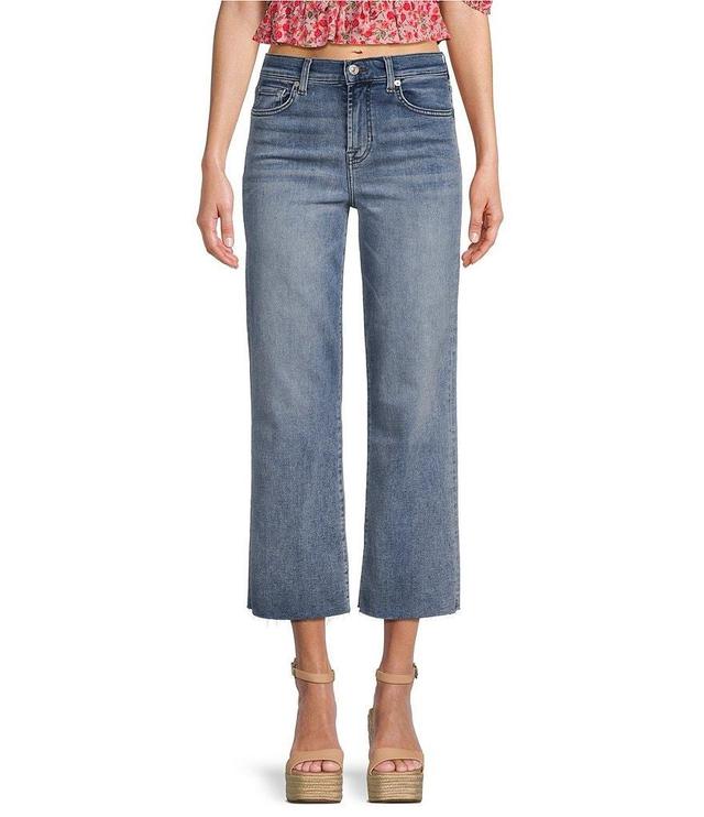 7 for all mankind Alexa High Rise Wide Leg Cropped Jeans Product Image