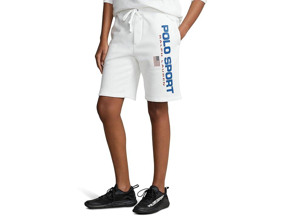 Ralph Lauren Men's Ralph Lauren Polo Sport Fleece Shorts - White - Size: L Product Image