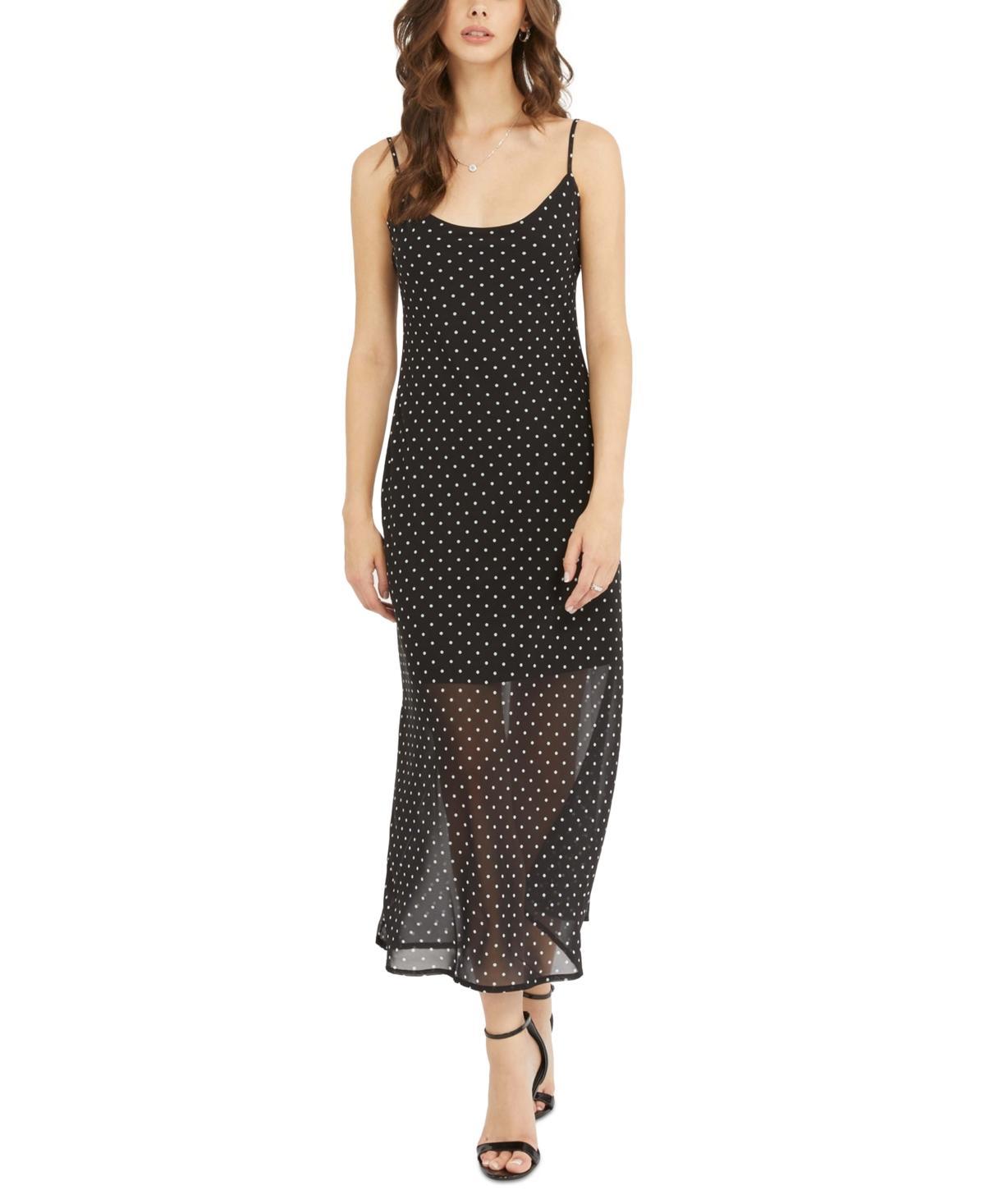 Guess Womens Akilina Printed Scoop-Neck Midi Dress - MIDI BLK W product image