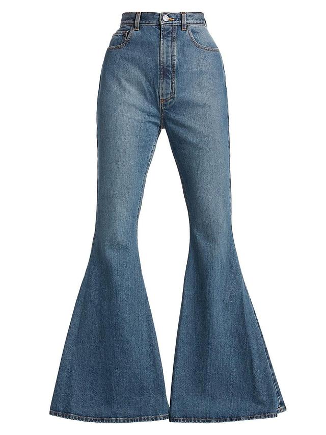 Womens Flared High-Rise Jeans Product Image