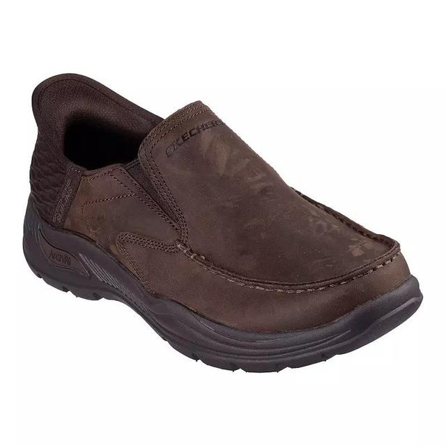 Skechers Hands Free Slip-ins Relaxed Fit Arch Fit Motley Milo Mens Shoes Brown Product Image