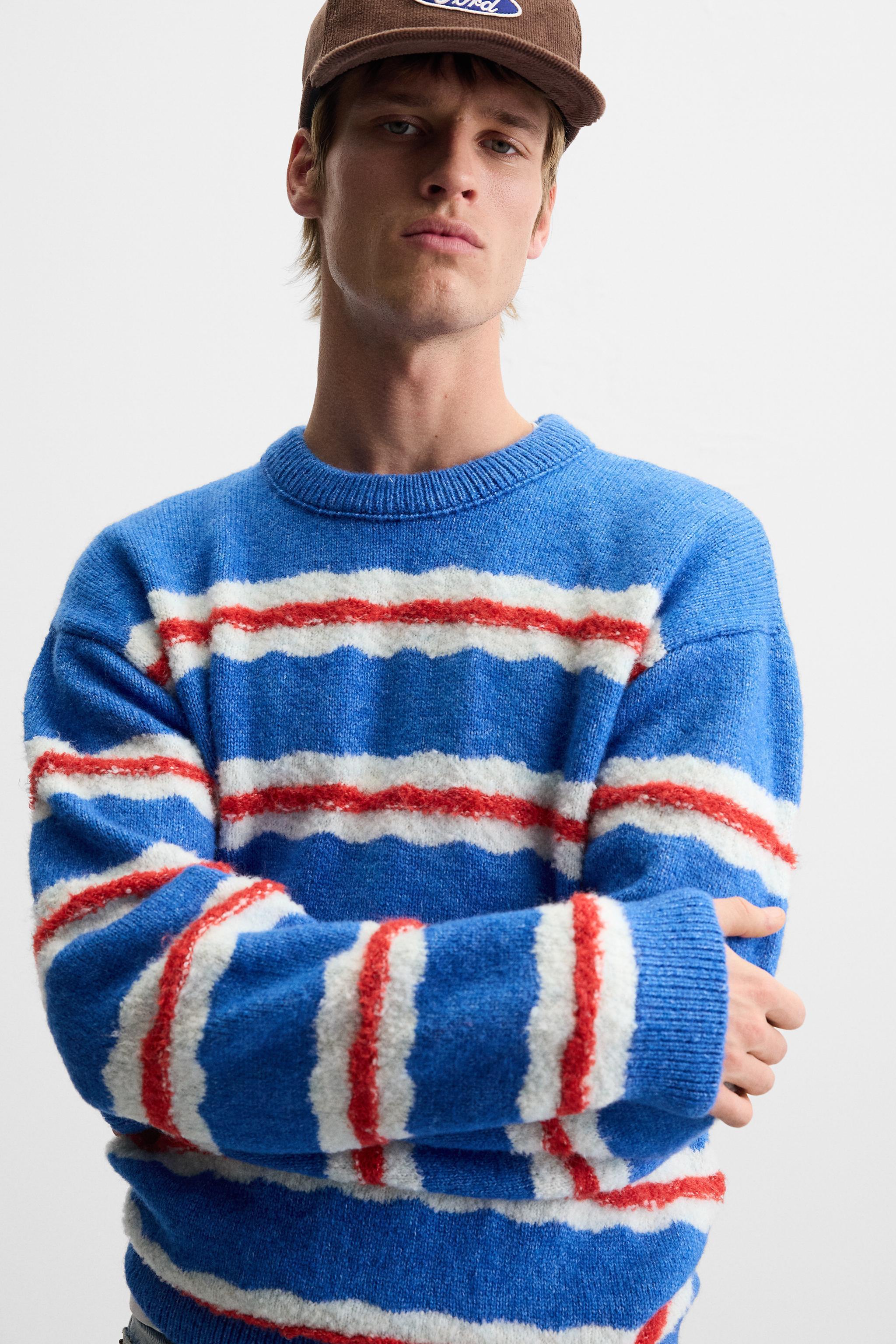 STRIPED JACQUARD SWEATER Product Image