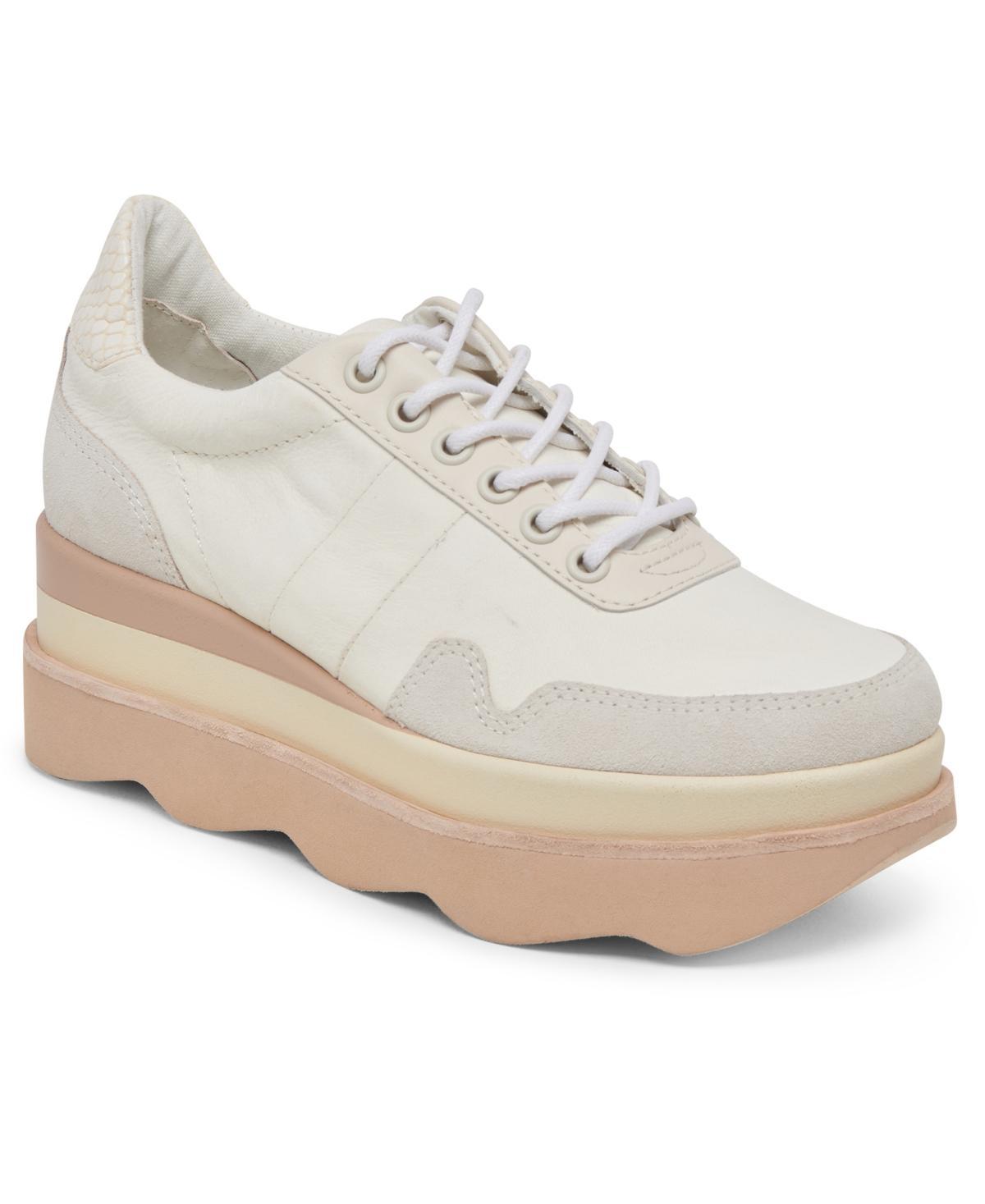 Dolce Vita Womens Jayne Double Platform Lace-Up Sneakers Product Image