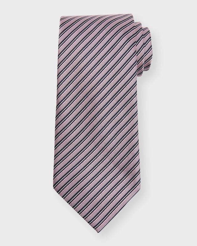 Mens Silk Striped Brera Tie Product Image