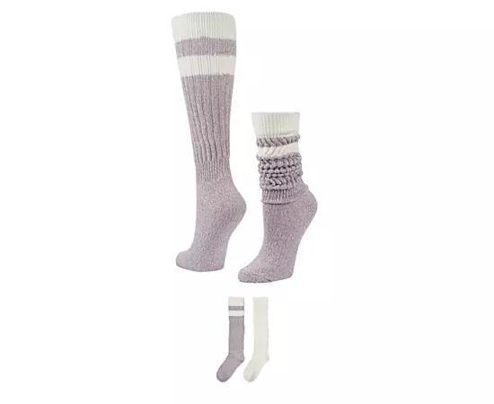 Apara Womens Over The Knee Slouch Sock 2 Pairs Product Image