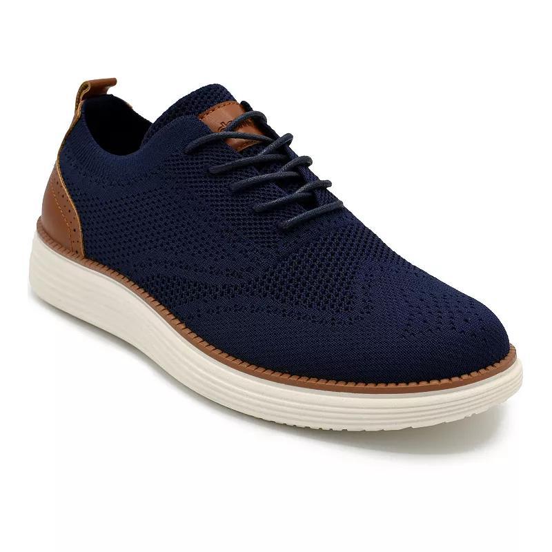 Akademiks Mens Wingtip Knit Oxford Shoes Blue Product Image