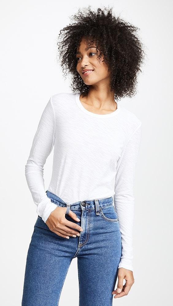 James Perse Long Sleeve Slub Crew Tee | Shopbop Product Image