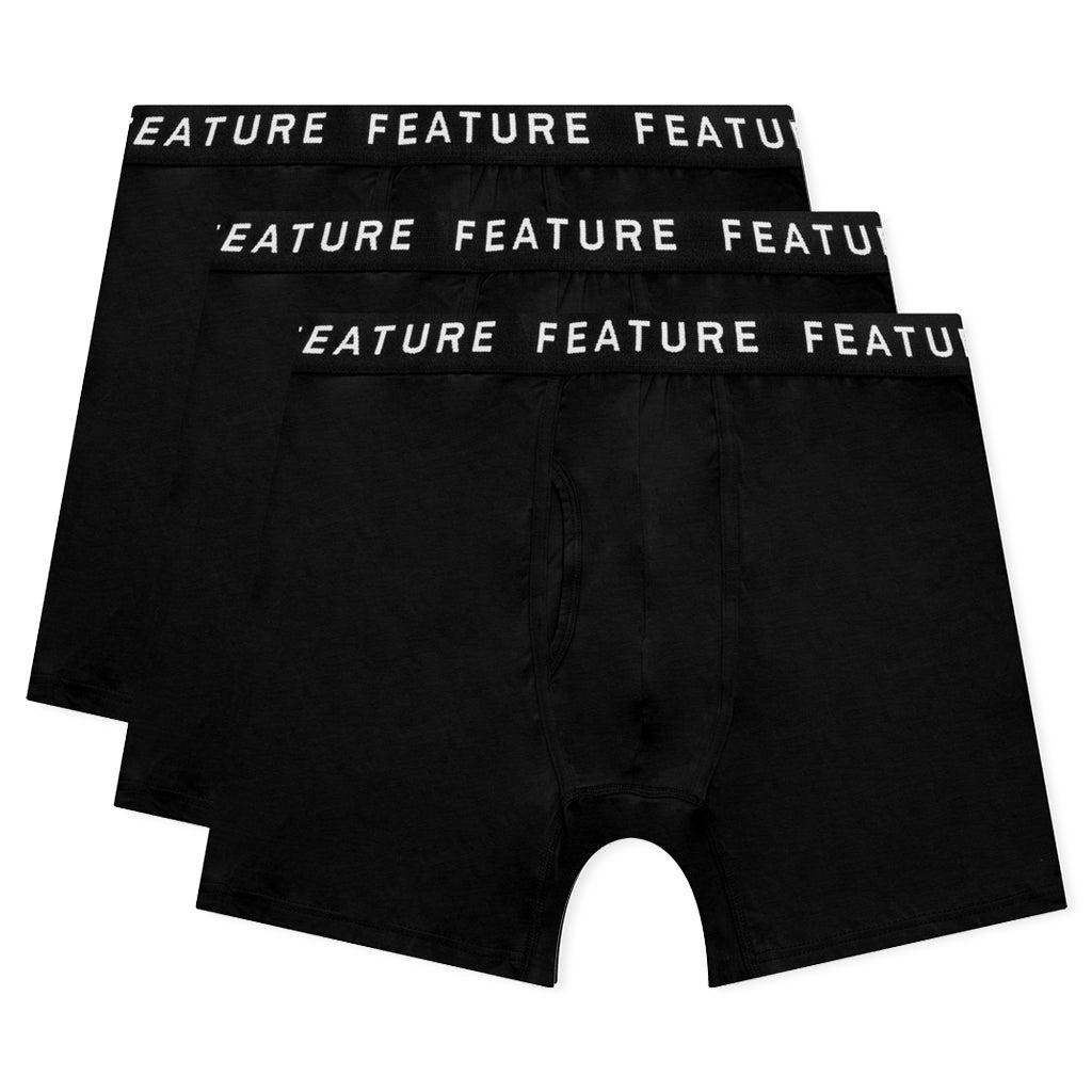 Johnson Boxer Brief Three Pack - Black Male Product Image