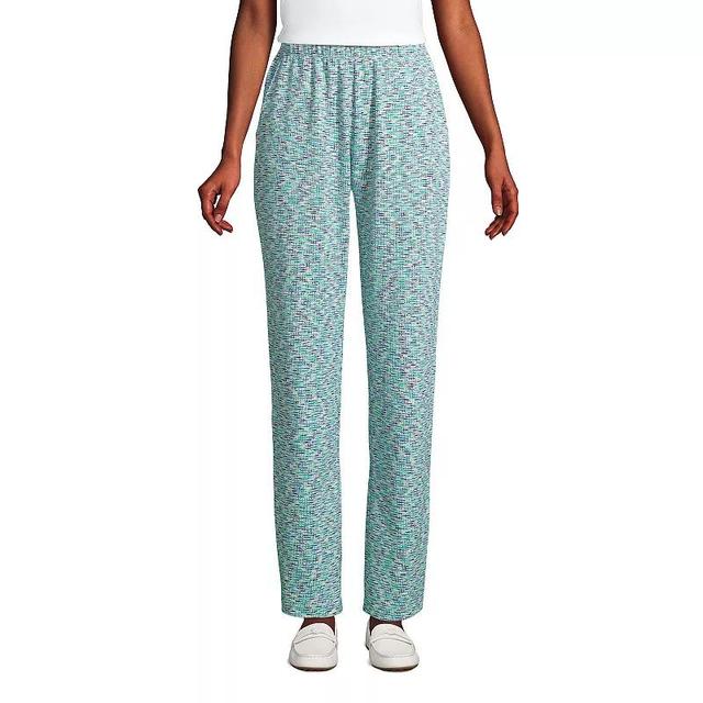 Womens Lands End Sport Knit High Waist Pants Product Image