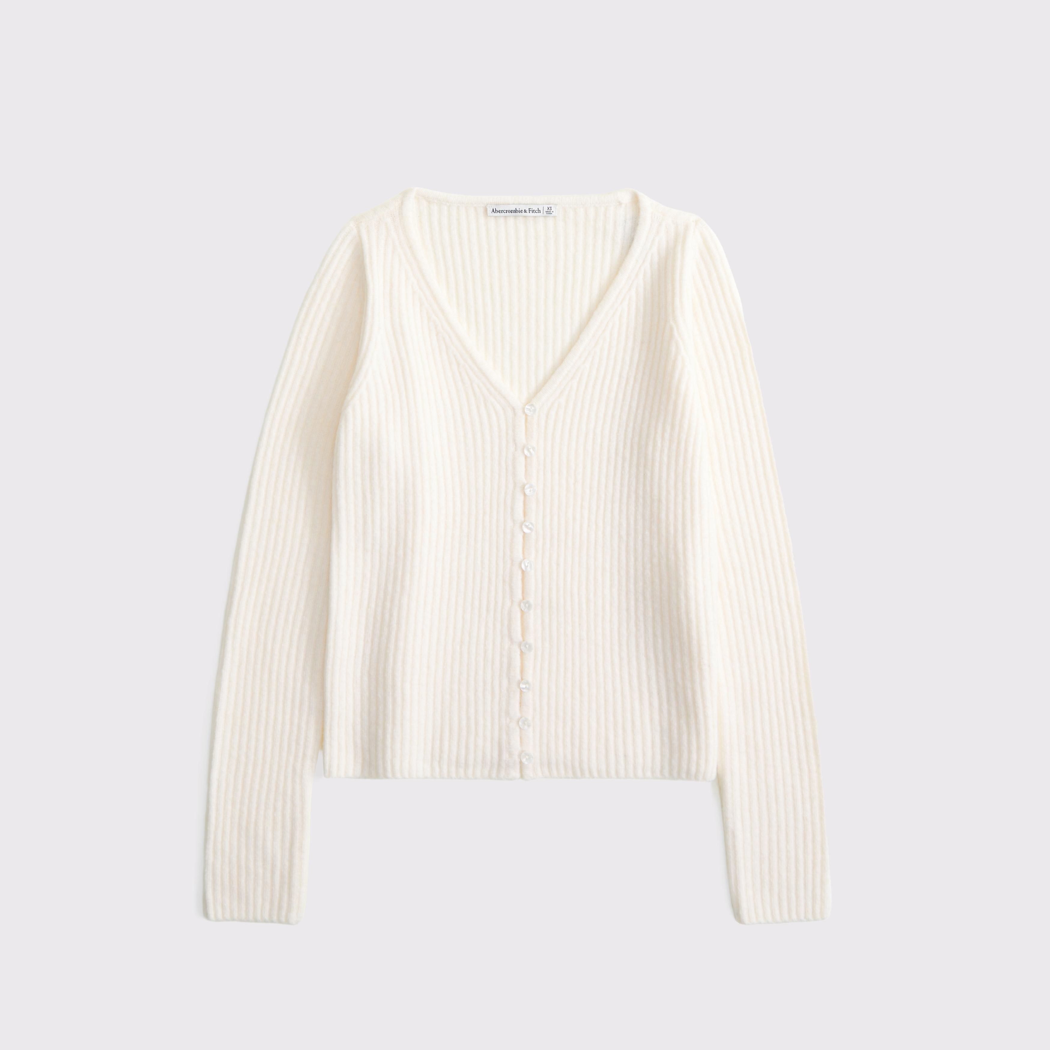 Ribbed Skimming Cardigan Product Image