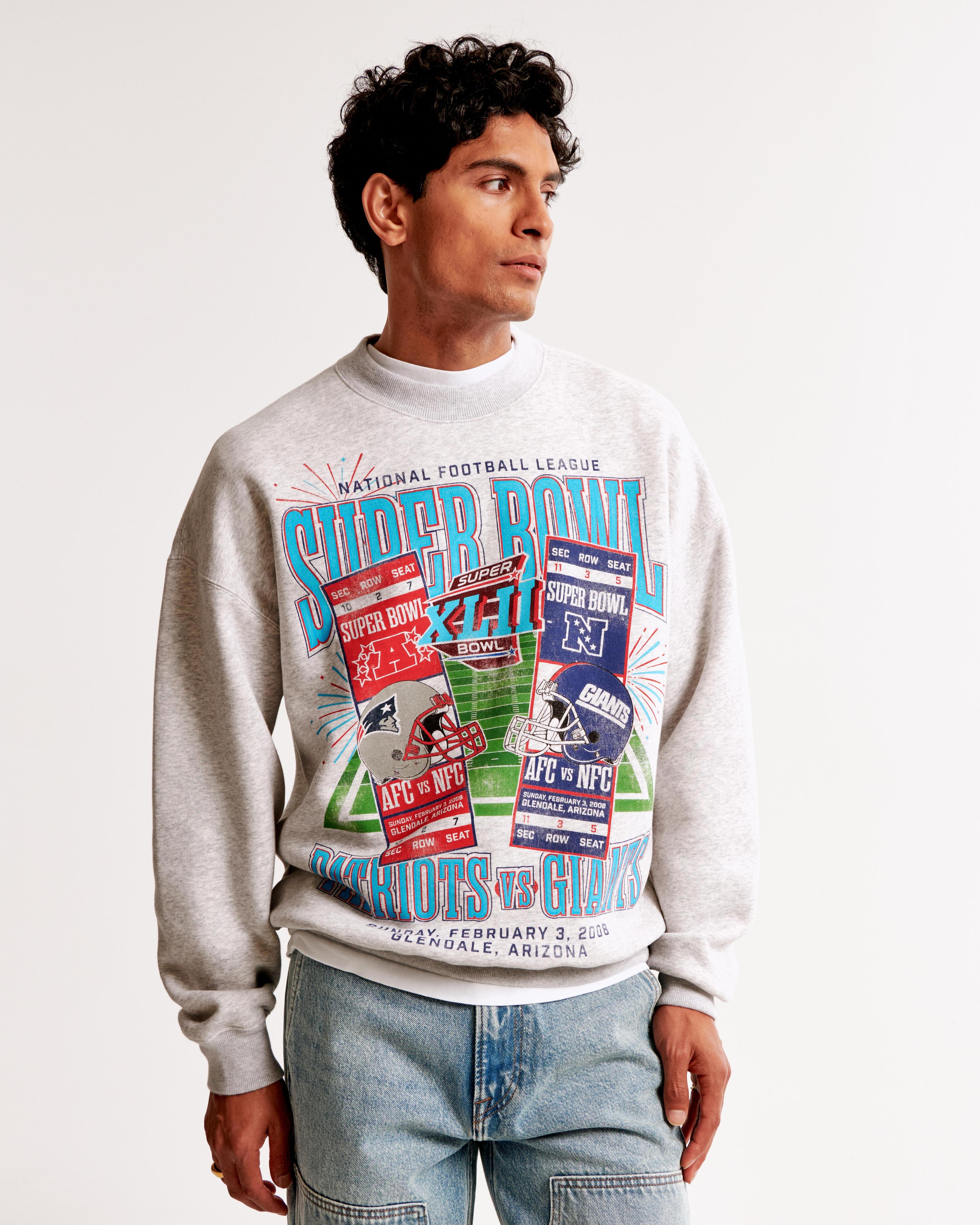 Vintage Super Bowl Graphic Crew Sweatshirt Product Image