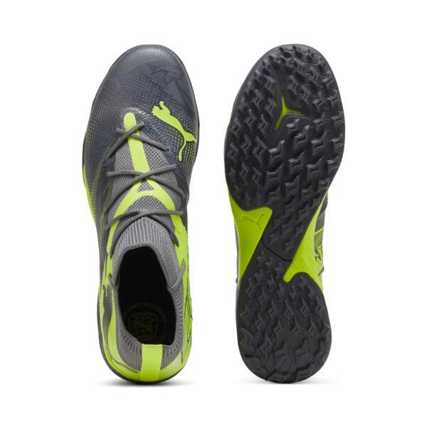 PUMA FUTURE 7 MATCH RUSH Turf Trainer Men's Soccer Cleats Shoes in Strong Grey/Cool Dark Grey/Electric Lime Product Image