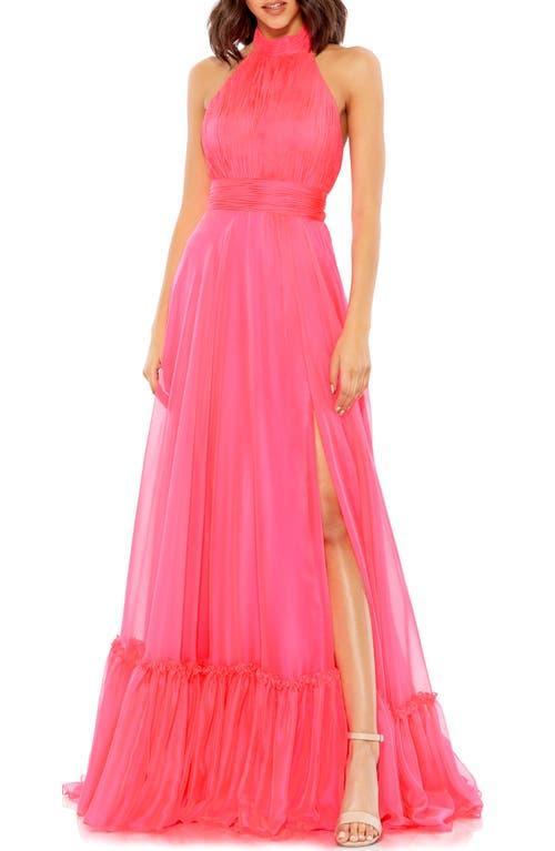 Womens Chiffon Tiered Gown Product Image