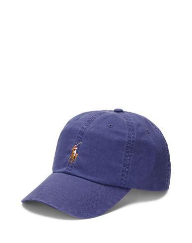 POLO RALPH LAUREN Logo-embroidered Stretch-cotton Twill Baseball Cap In Marine Blue Product Image