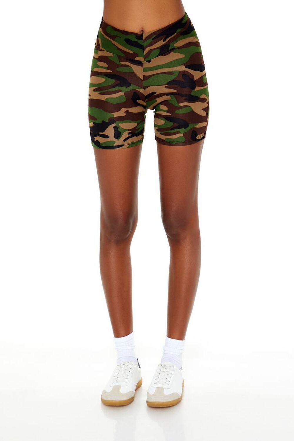 Camo Print Biker Shorts | Forever 21 Product Image