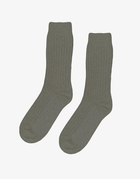 Merino Wool Blend Sock - Dusty Olive Product Image