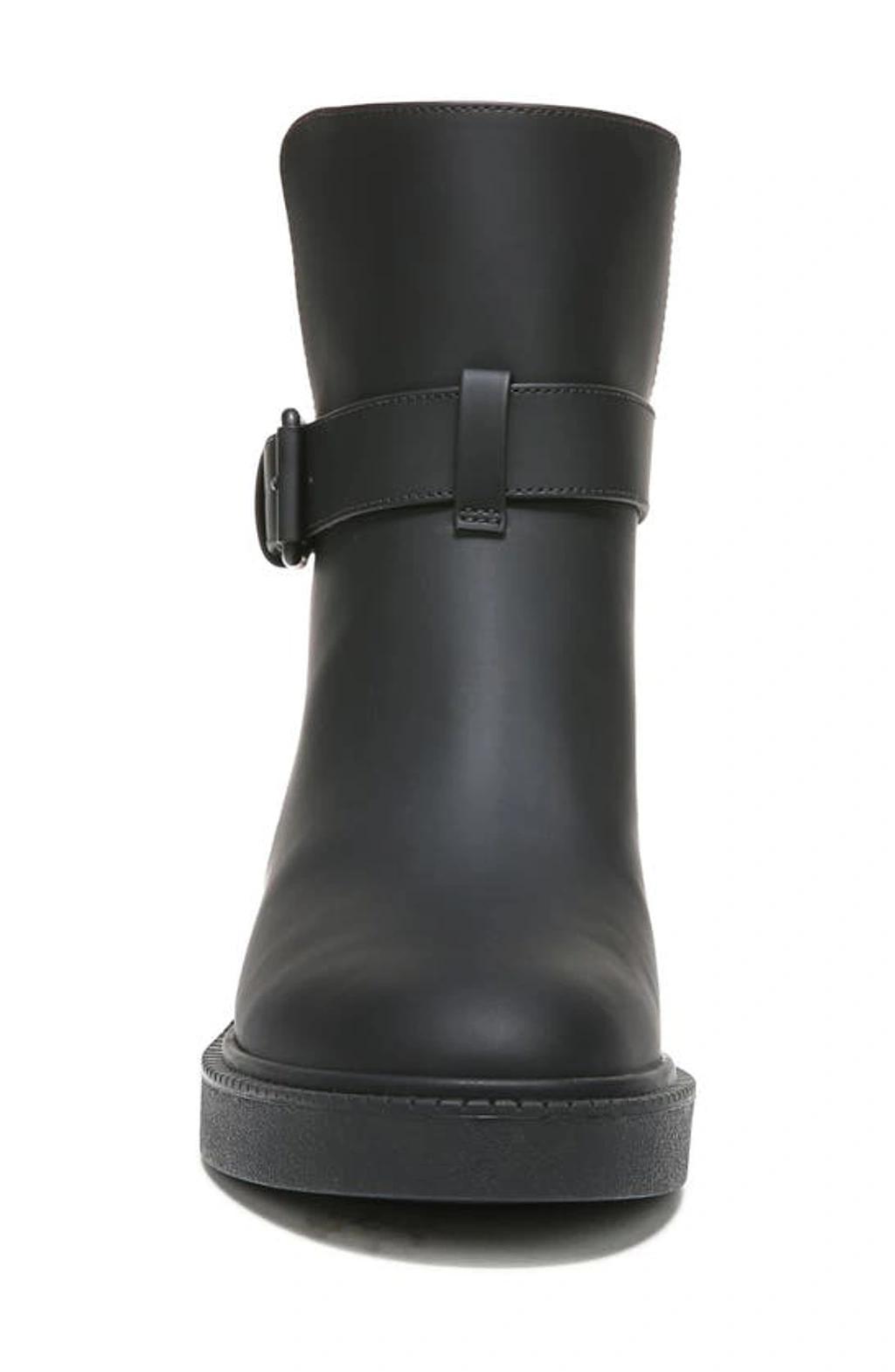 VINCE Kaelyn Water-resistant Leather Buckle Boots In Nocolor Product Image