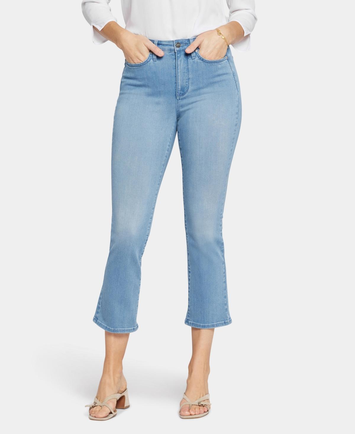 NYDJ High Rise Slim Cropped Flared Stretch Denim Jeans Product Image