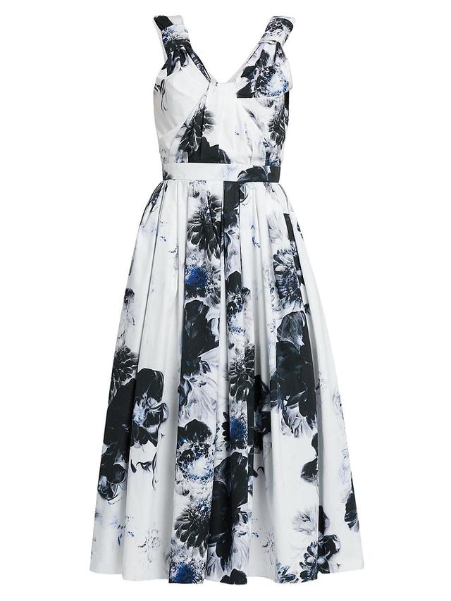 Womens Chiaroscuro Floral Cotton Dress Product Image