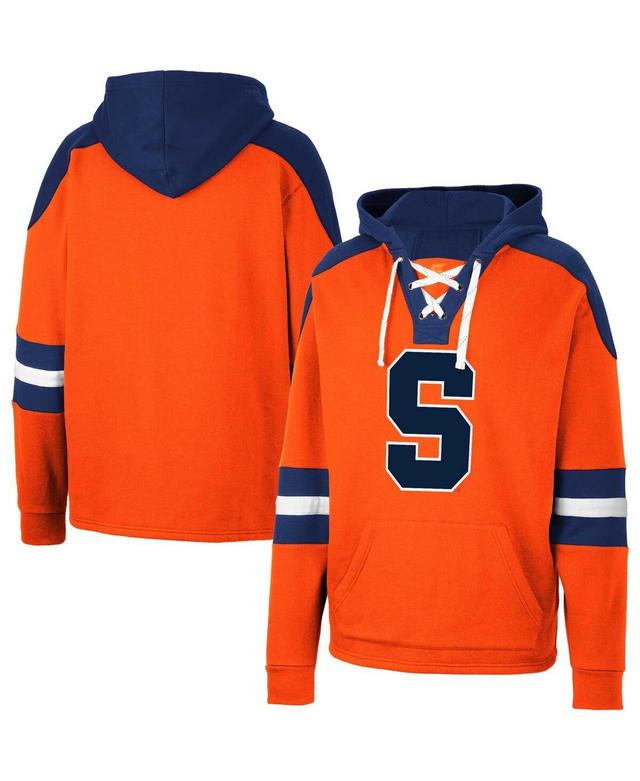 Mens Colosseum Orange Syracuse Orange Lace-Up 4.0 Pullover Hoodie Product Image