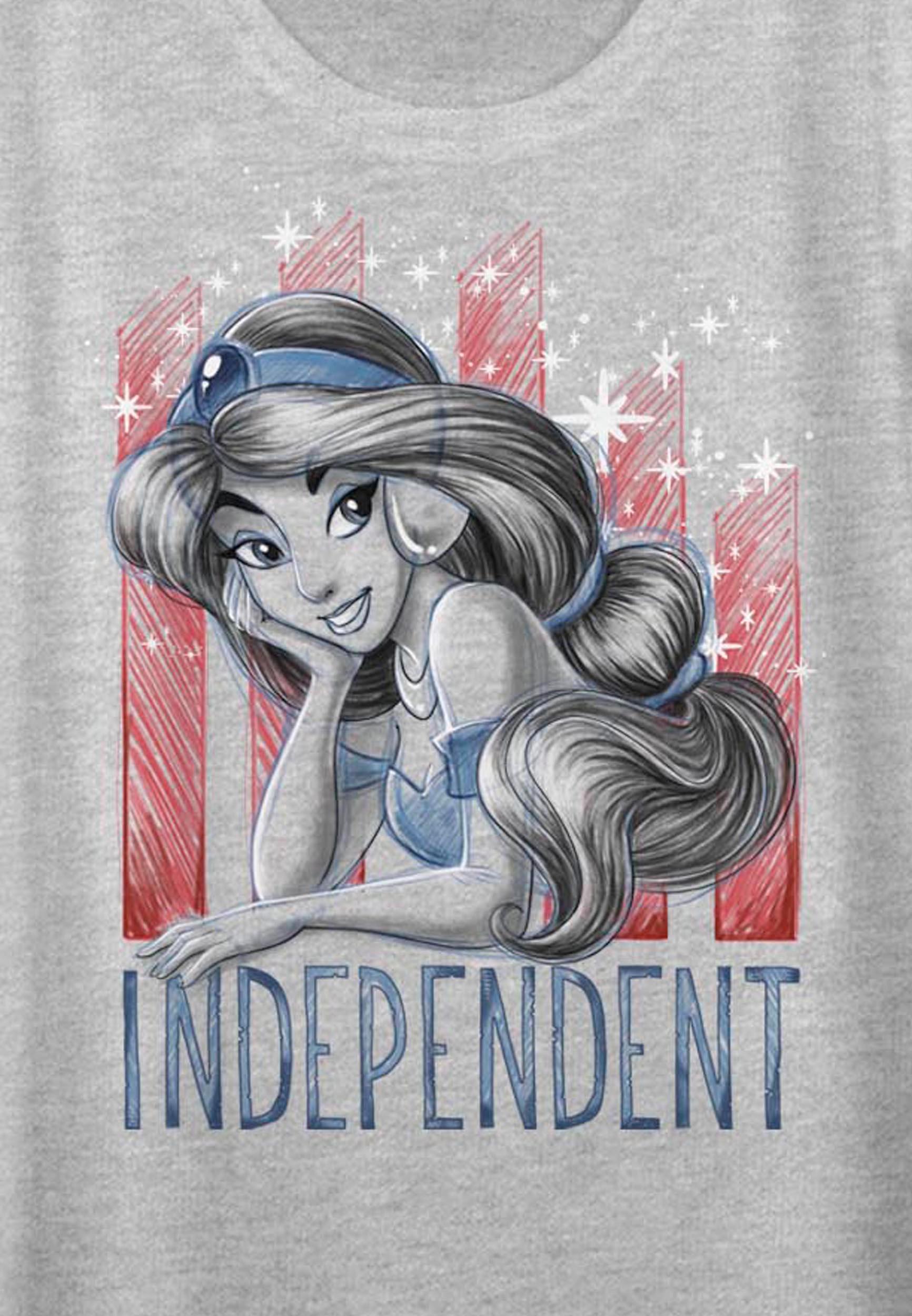 Fifth Sun Princess Jasmine Independent Stripes Graphic Tee Product Image