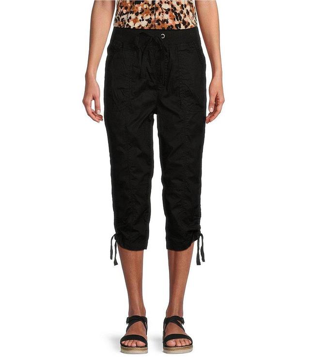 Westbound the WEEKEND Mid Rise Pull On Cargo Crop Pant Product Image